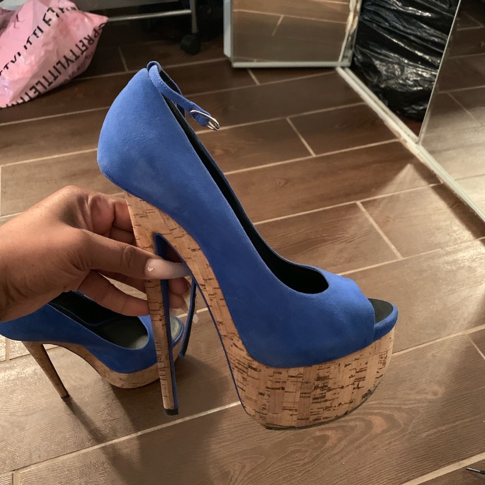 Blue Giuseppe heels